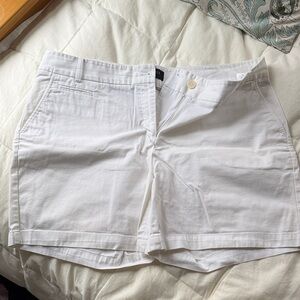 Talbots White Tailored Bermuda Shorts